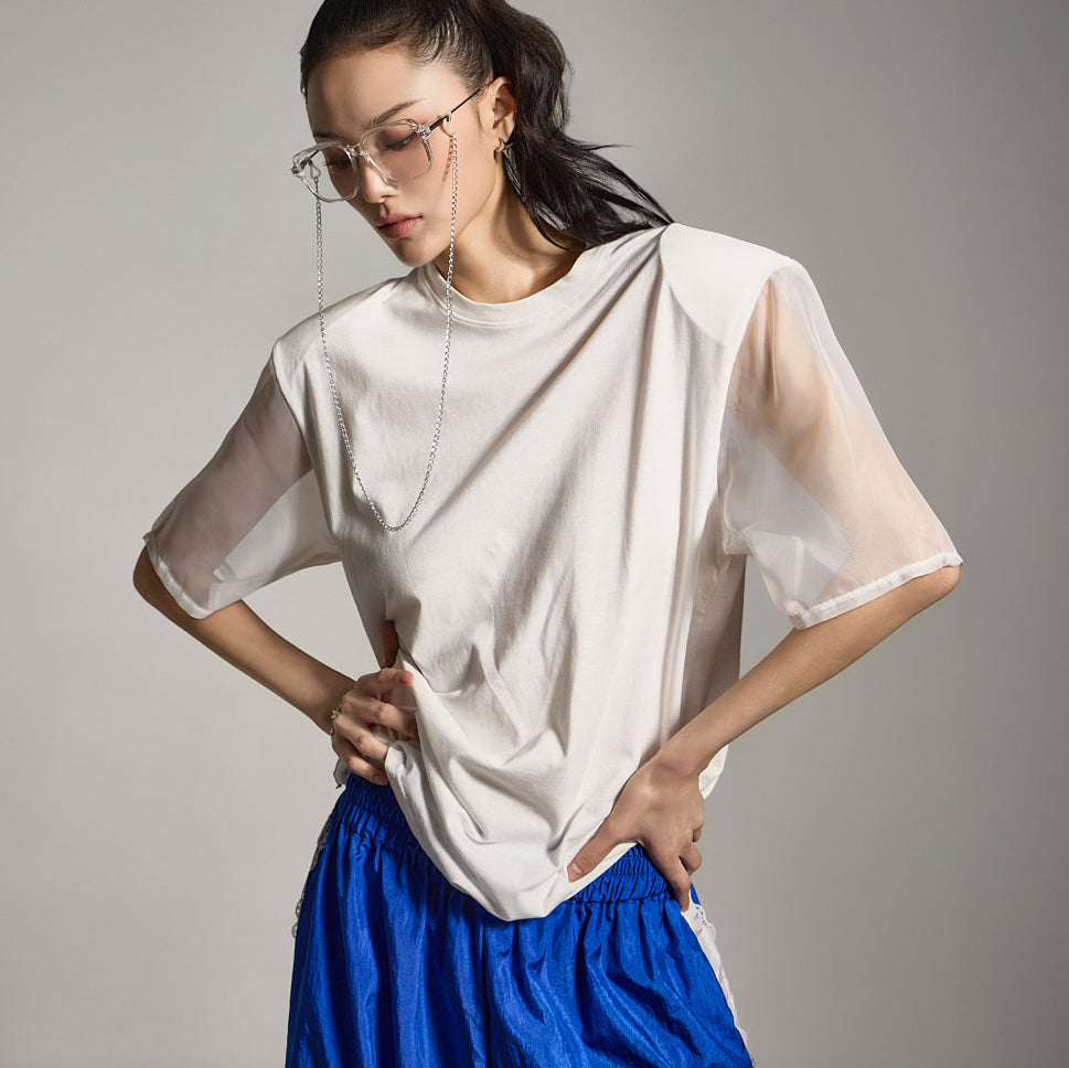 E3825 シアースリーブTシャツ