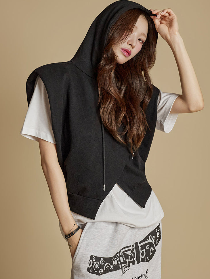 E3939 Hooded Vest Top