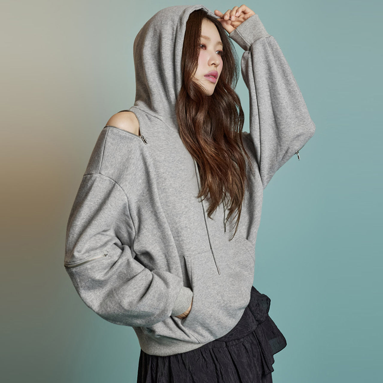 E3944 Multi-Way Hoodie Top