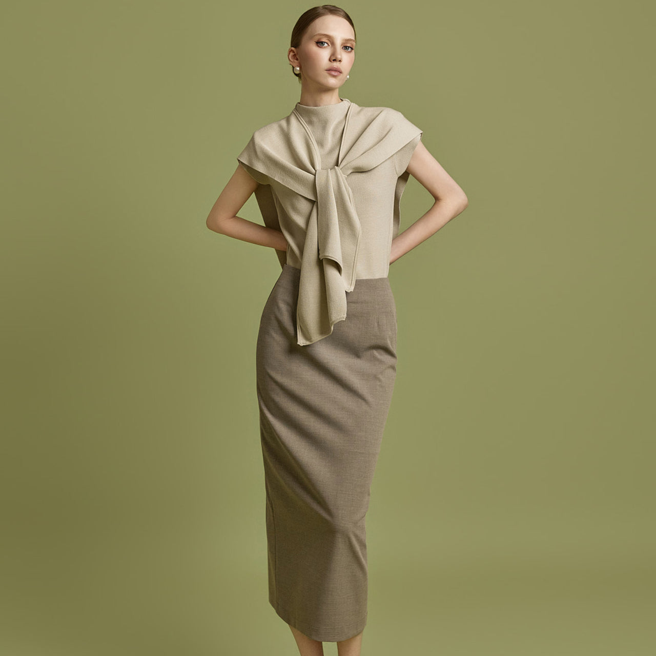 E3952 Knit with Shawl