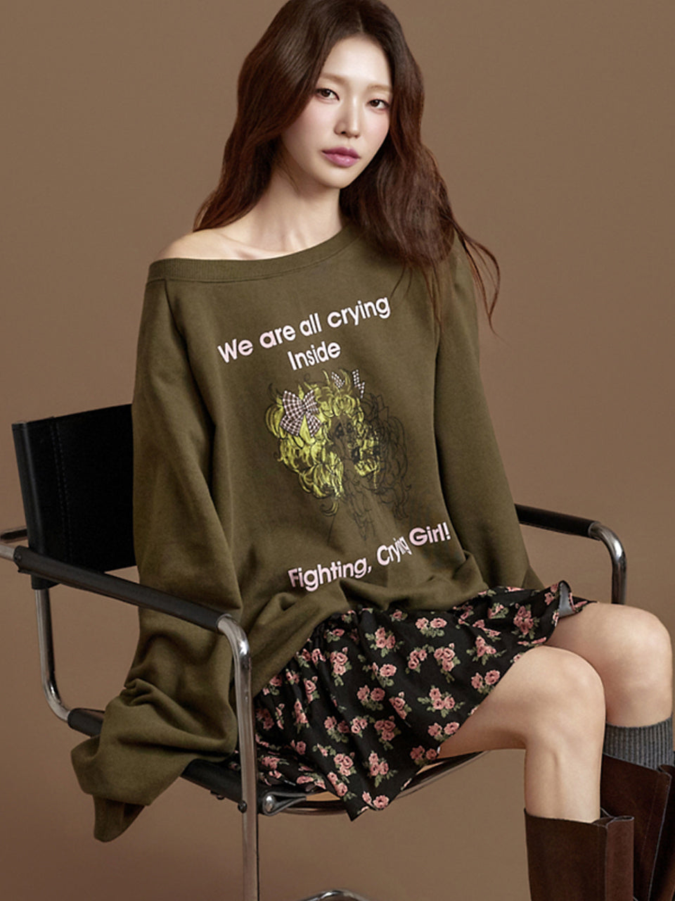E3963 Printed Sweatshirt