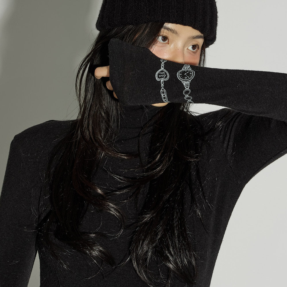 E4053 Turtle-Neck Top