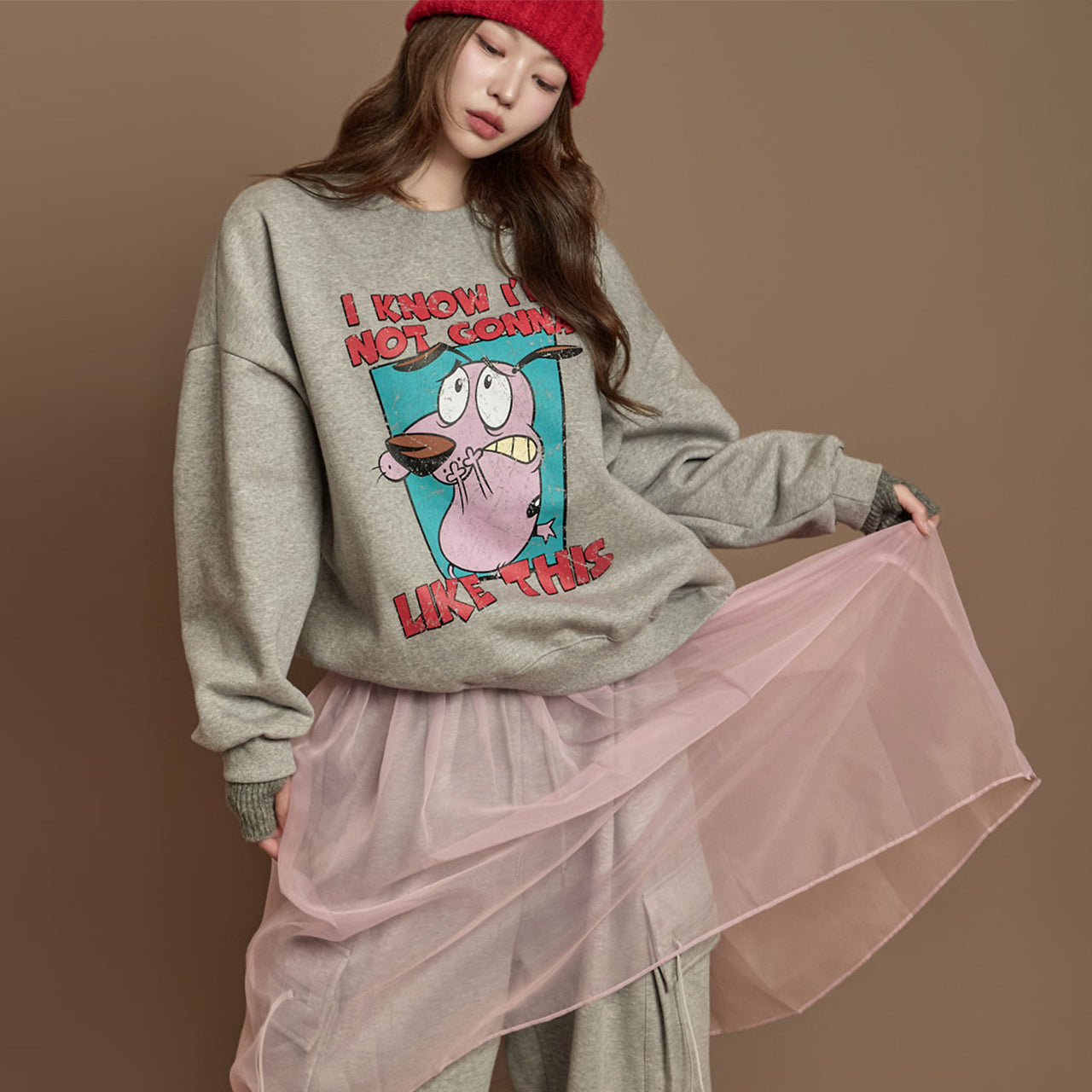 E4056 Printed Sweatshirt