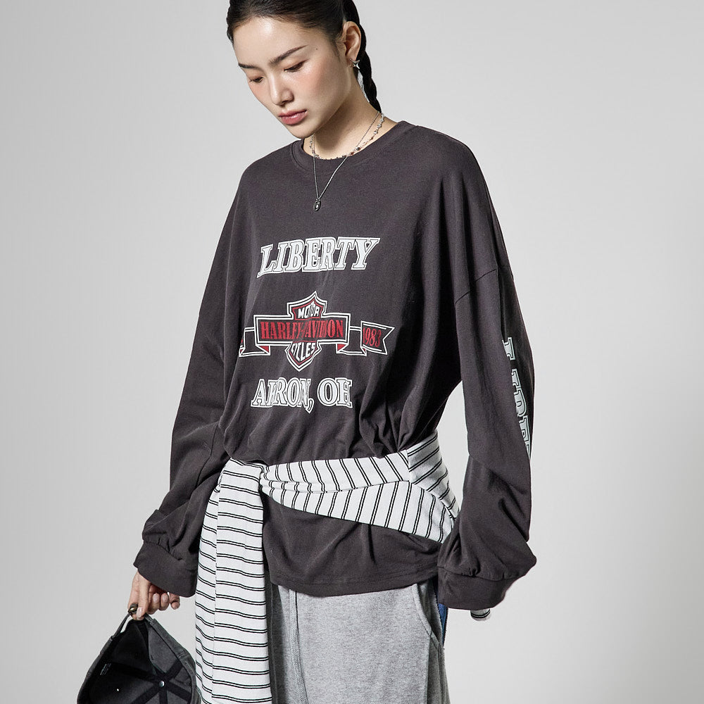 E4125 Lettering Long Top