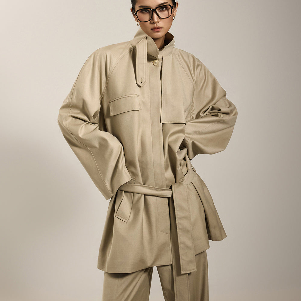 J2681 Trench Coat with Belt