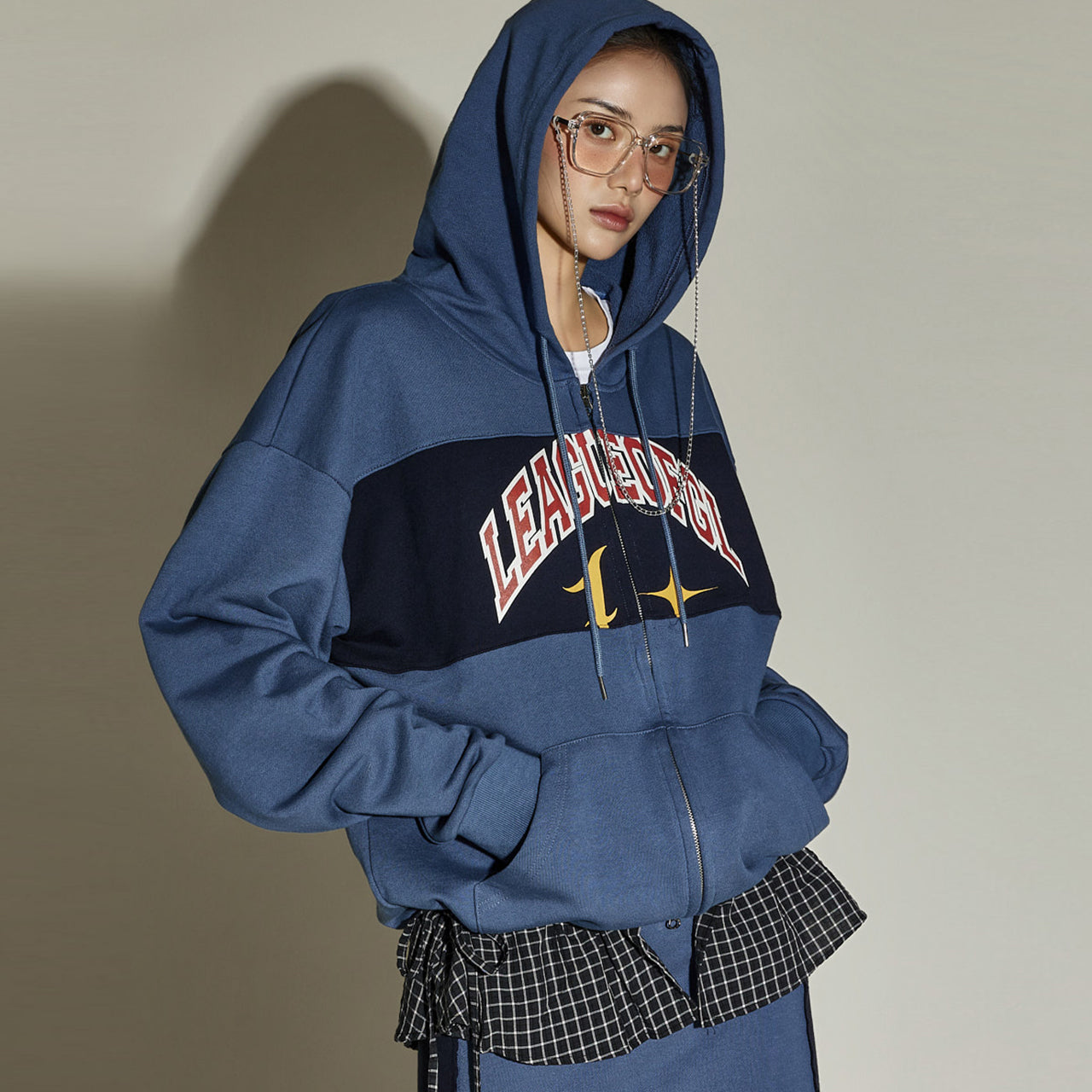 J2892 Hooded Zip-Up Jacket