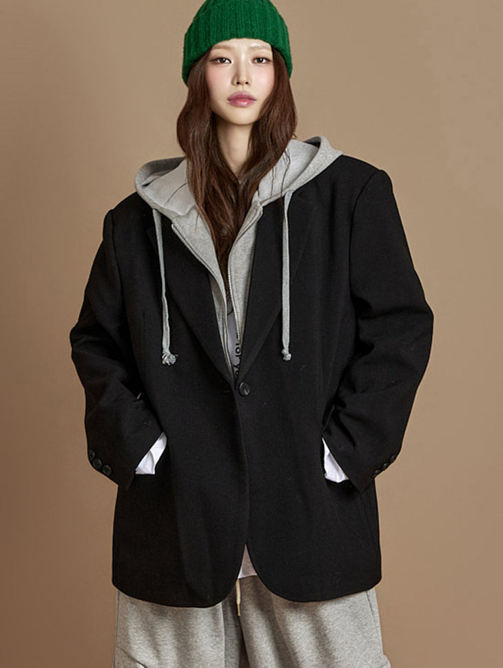 J2900 Hooded Layered Jacket