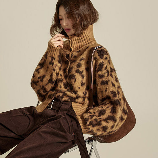J2905 Leopard Cardigan