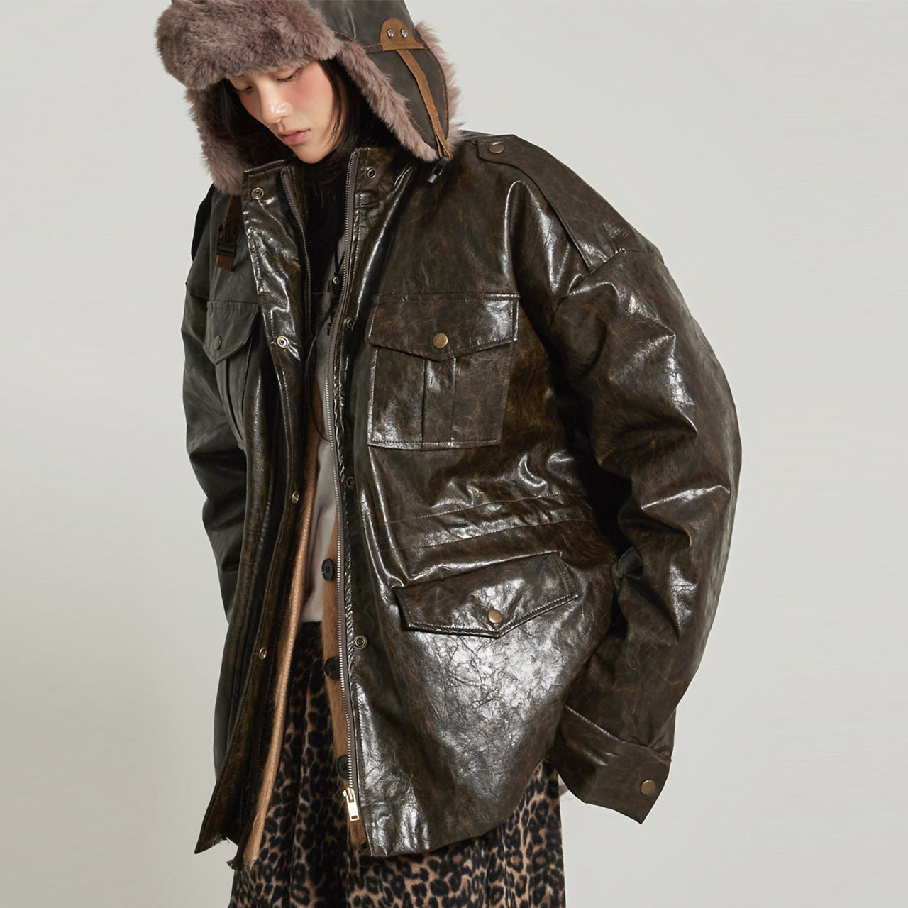 J2967 Utility Quilted Jacket