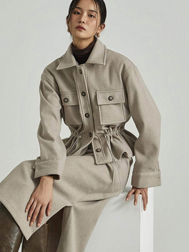 J2985 Peplum String Jacket