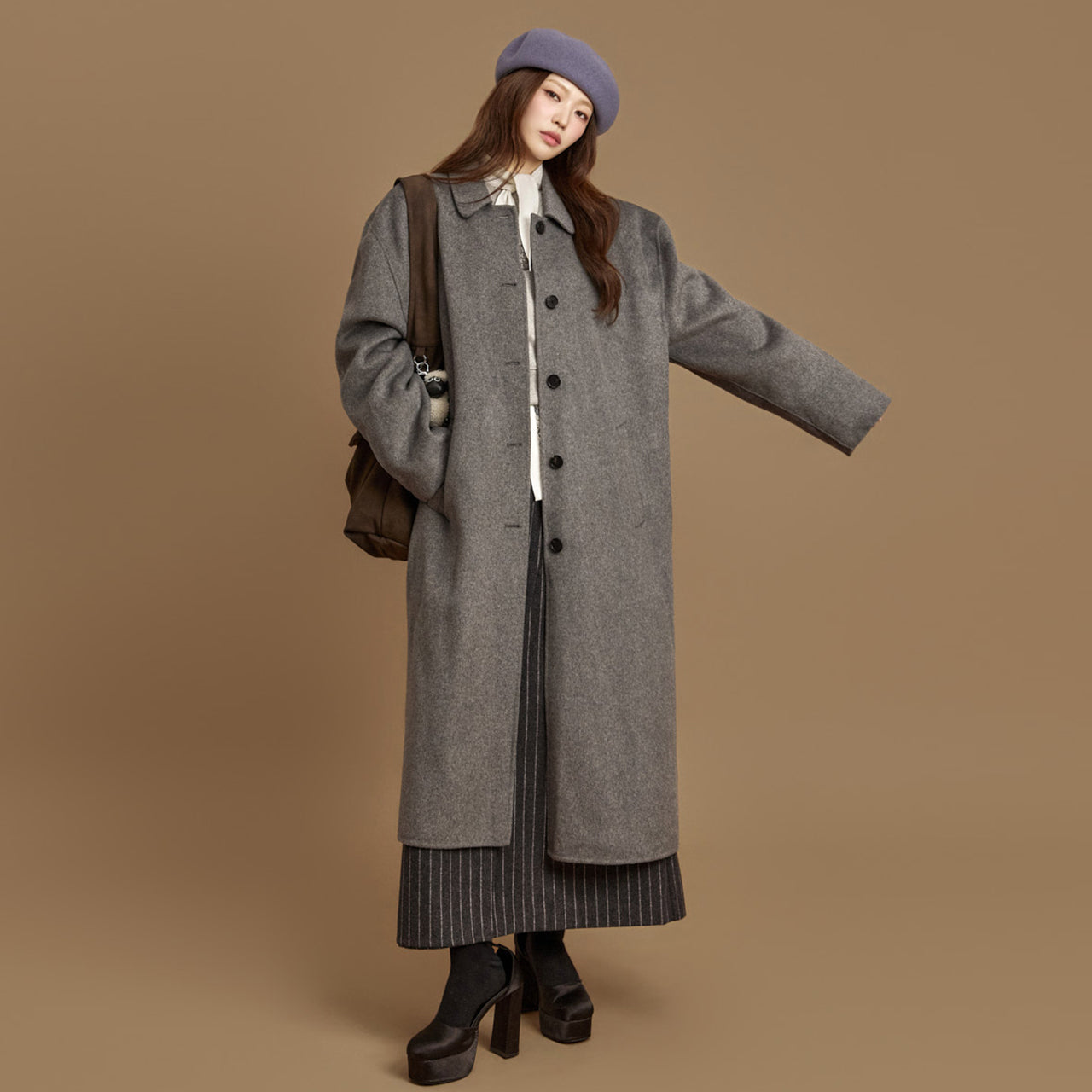 J2992 Handmade Wool Coat