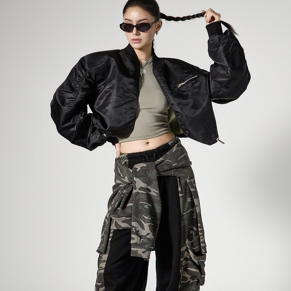 J3139 Bolero Bomber Jacket