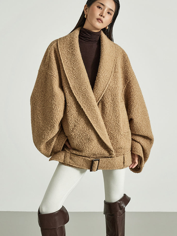 J9352 Balloon Jacket With Belt