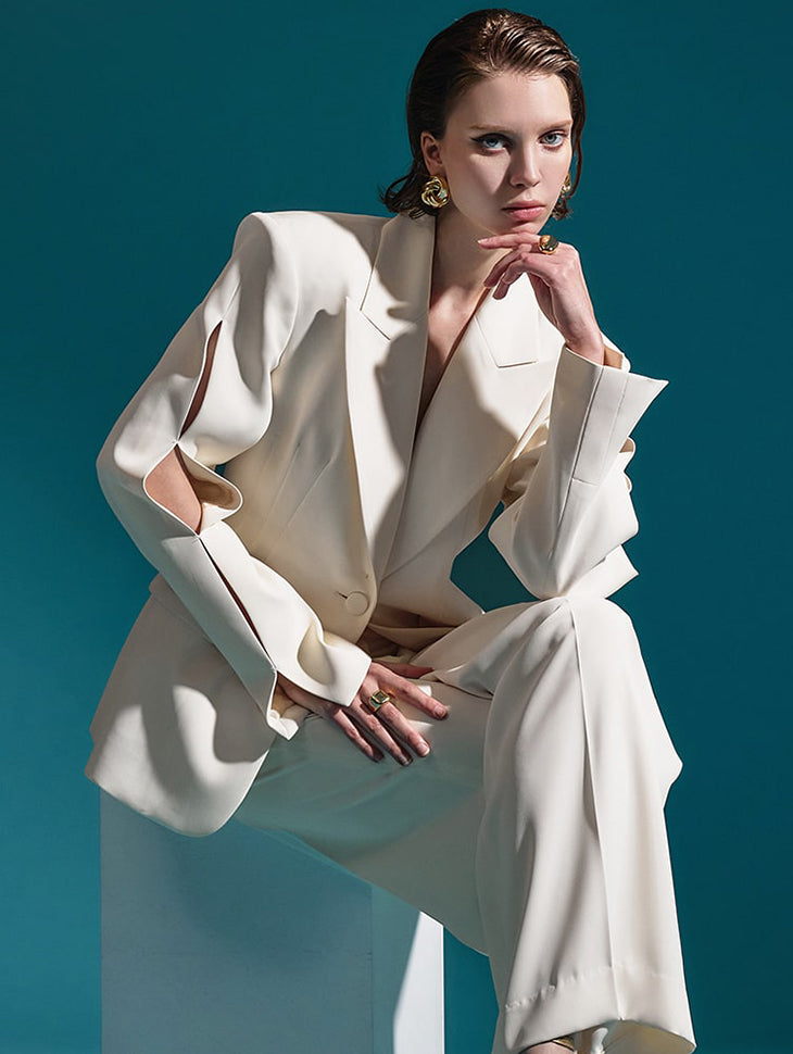 MBDJ025 袖开衩一粒扣单夹克