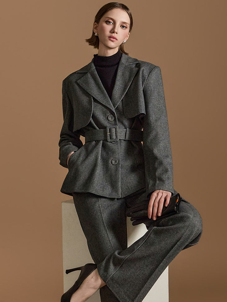 J2554 Multi-way Jacket With Belt