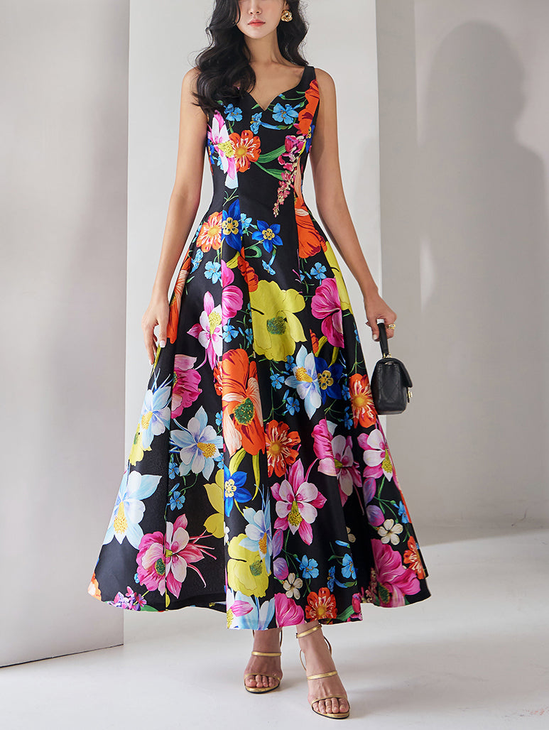 D9422 Floral Dress