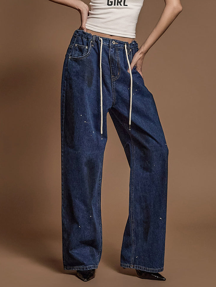 PJ550 Paint Textured String Jeans