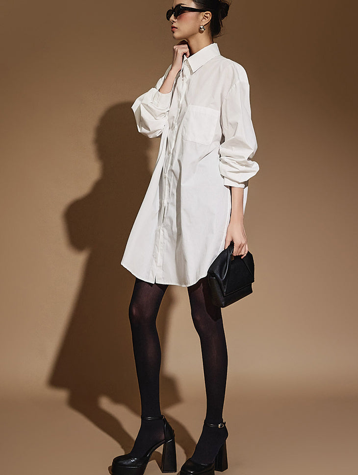 S671 Button Oversized Fit Shirt