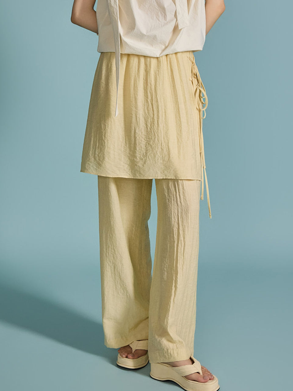 P3199 Linen Wrap Pants