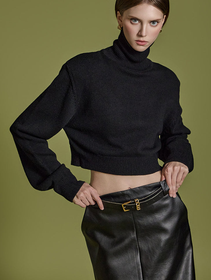 E3573 Turtleneck wool Knit