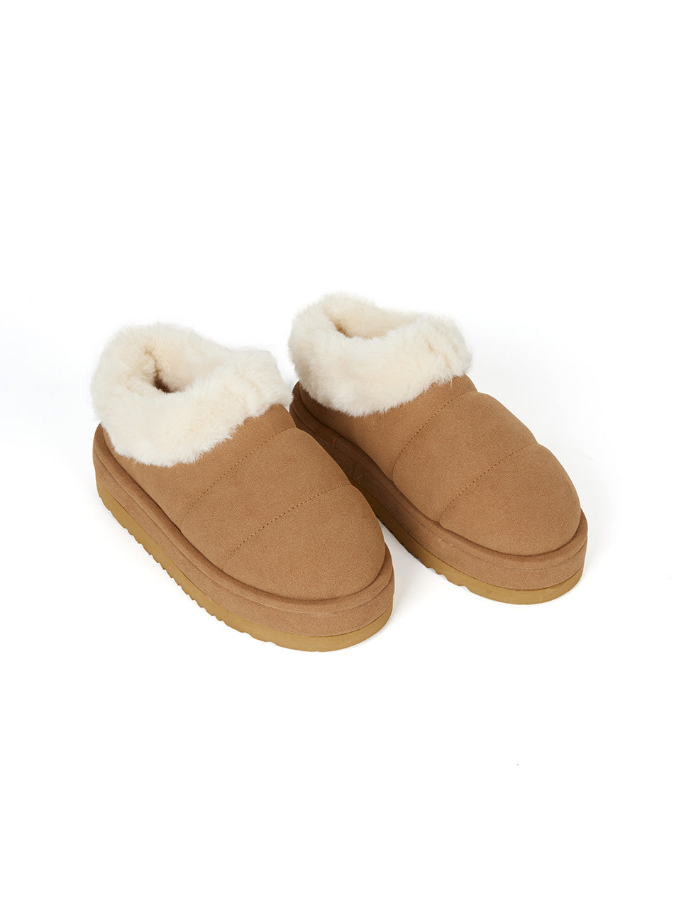 AR-3373 Fur Platform Slippers