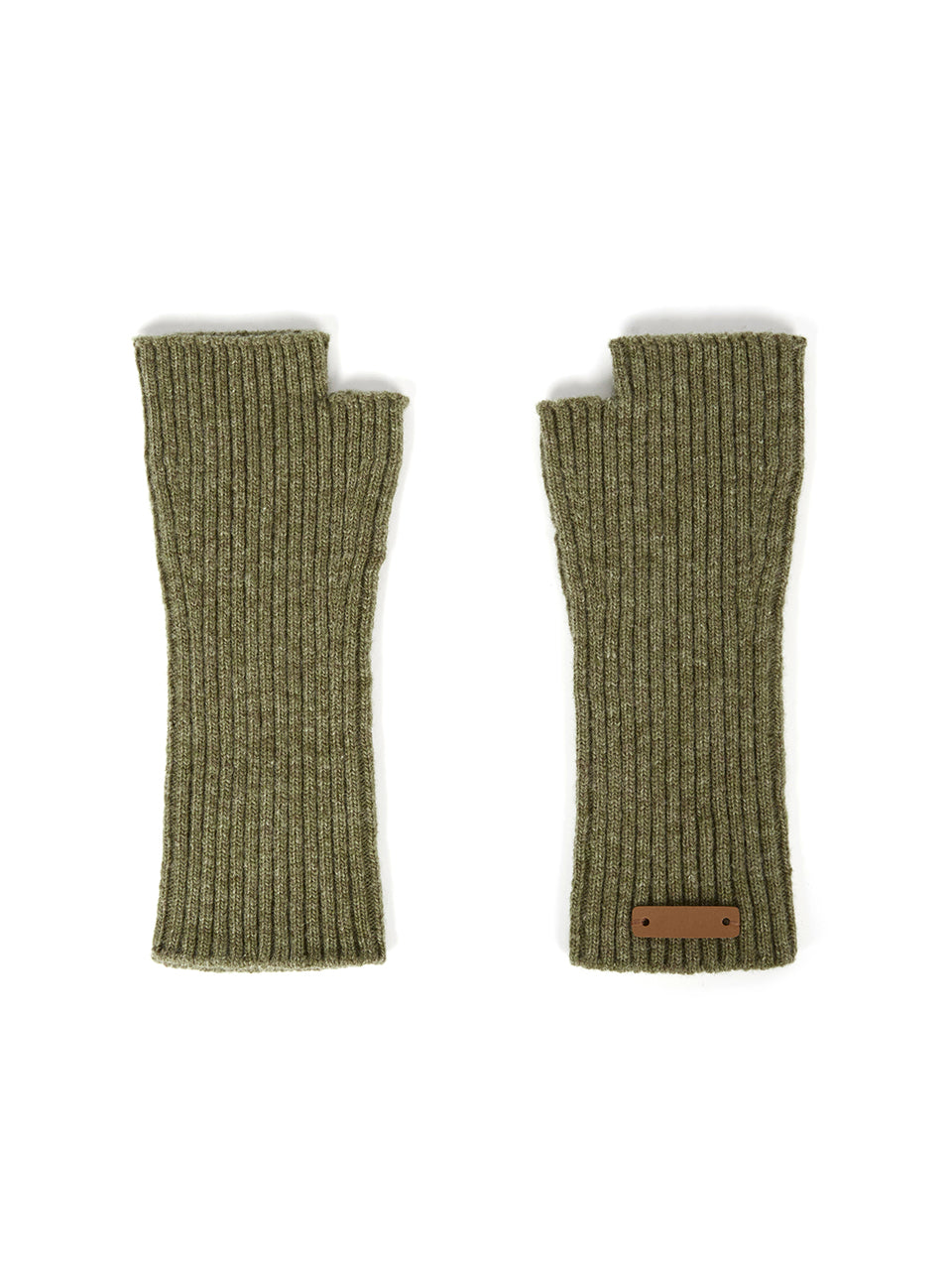 AH-190 wool Knit Fingerless Gloves