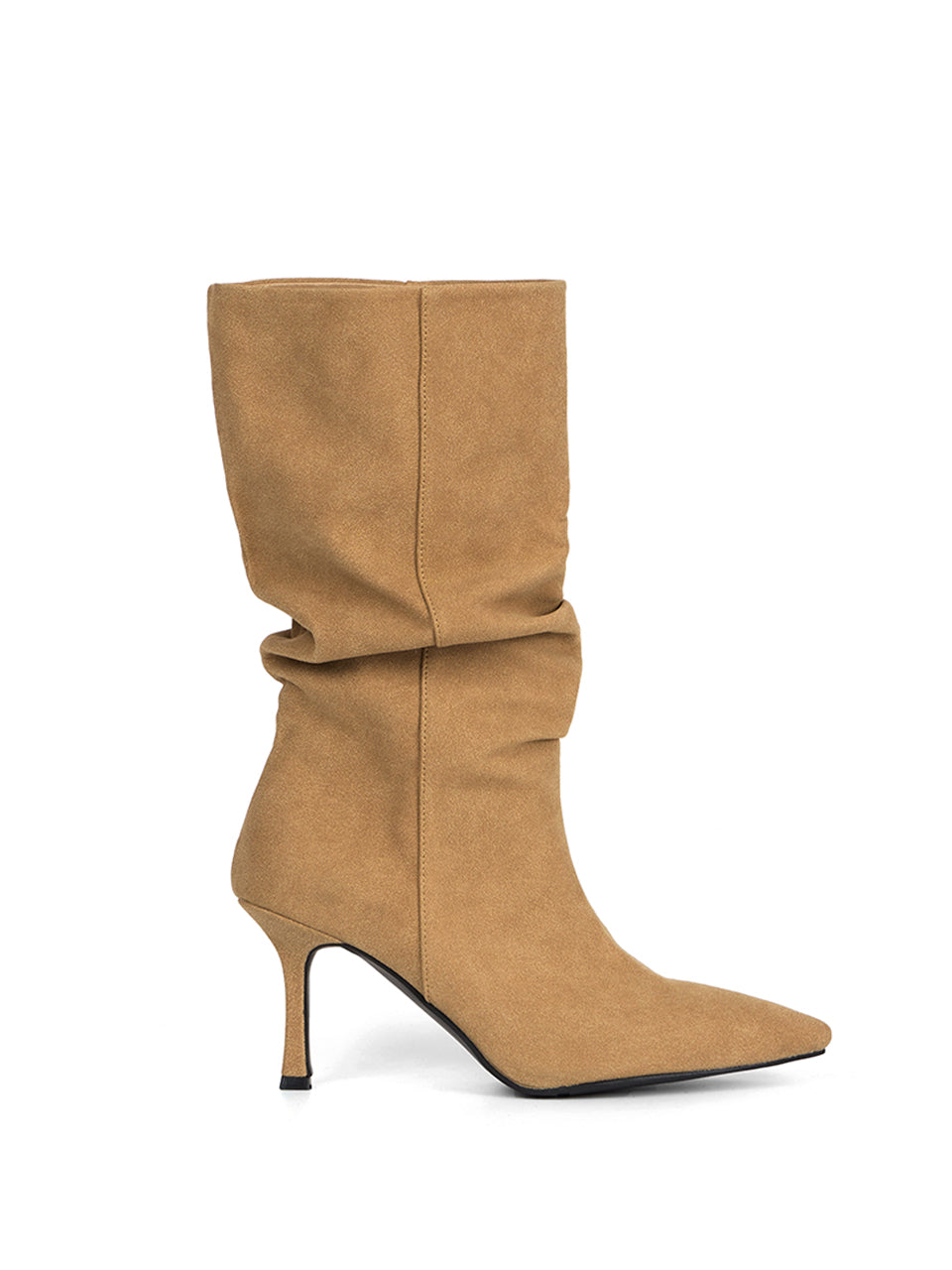 AR-3366 Suede Shirring ankle Boots