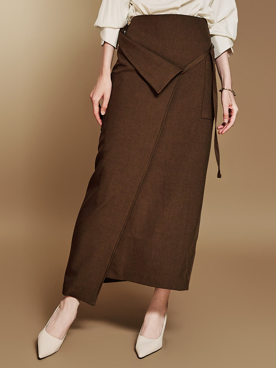 SK2808 Belted Cargo Skirt