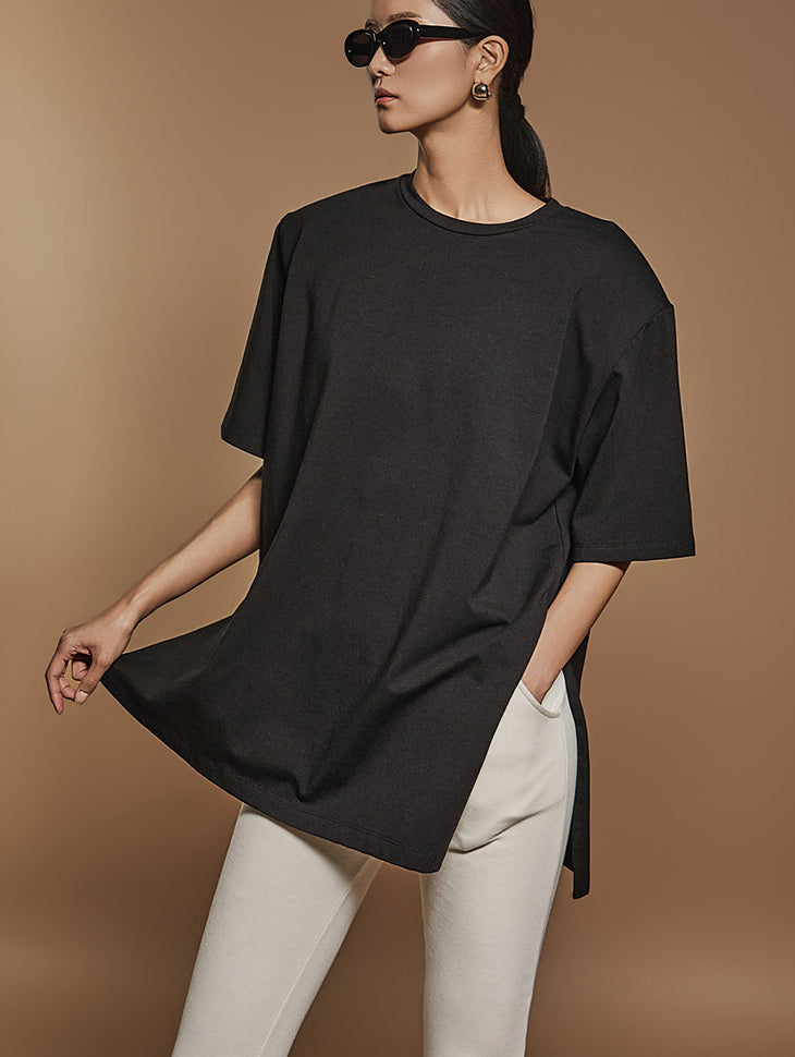 E3630 fleece-lined Shoulder Pad Top