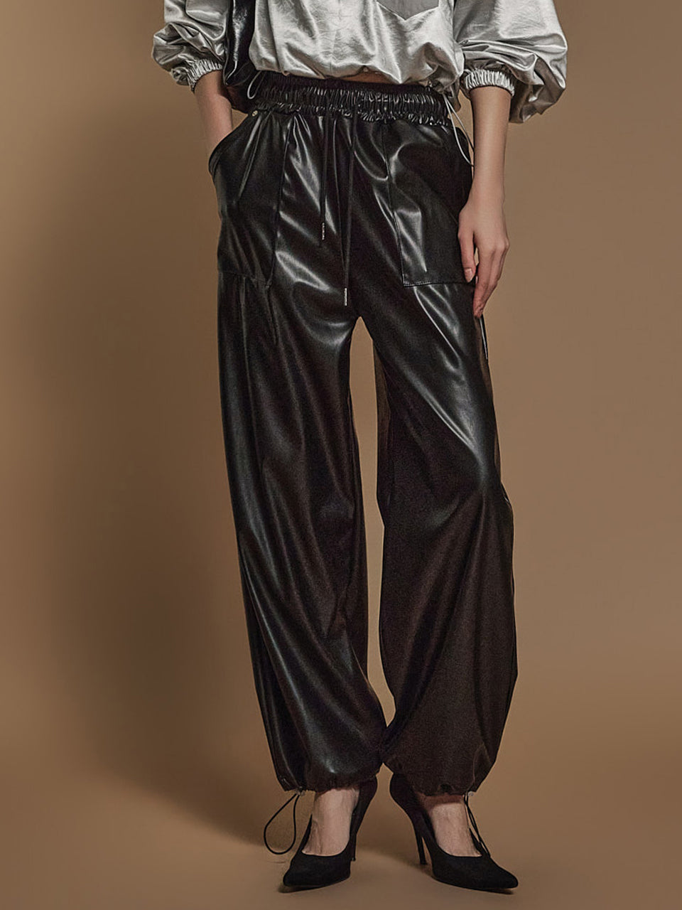 P3295 Leather Multi-way Pants