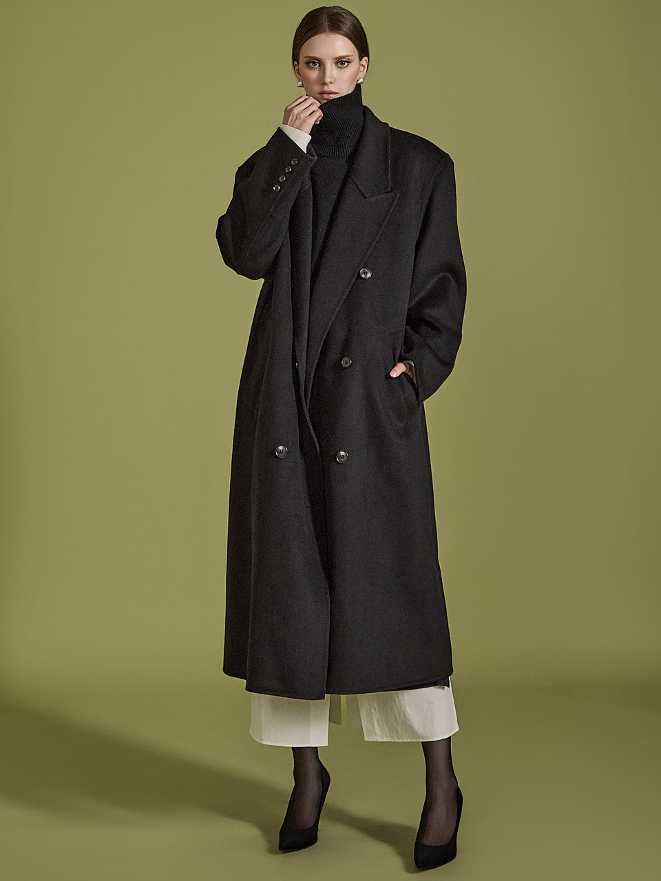 J2416 Tailored wool coat