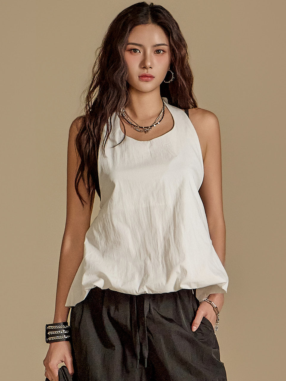 B2987 Halter Neck Blouse