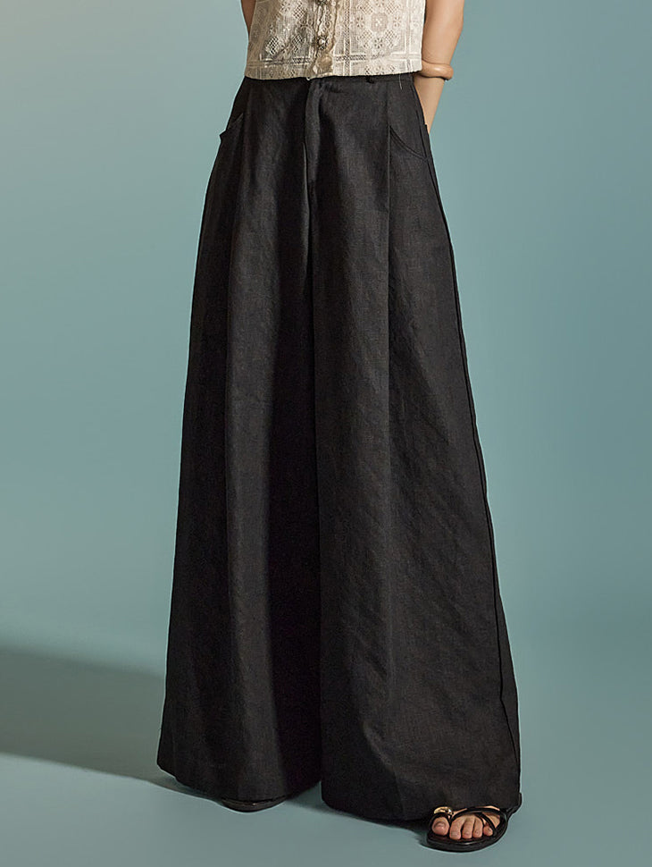 P3224 Linen Wide Pants