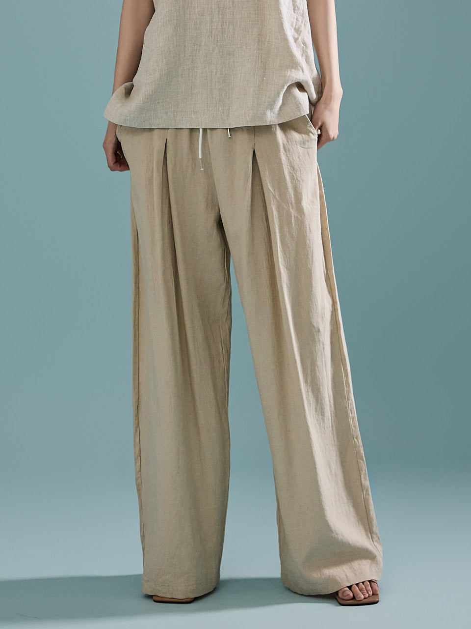 P2905 Linen Wide Pants