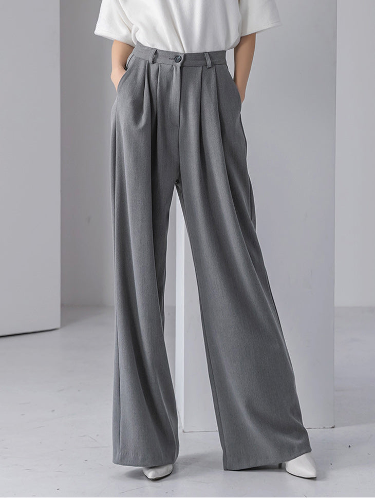 P2539  Pintuck Wide Pants