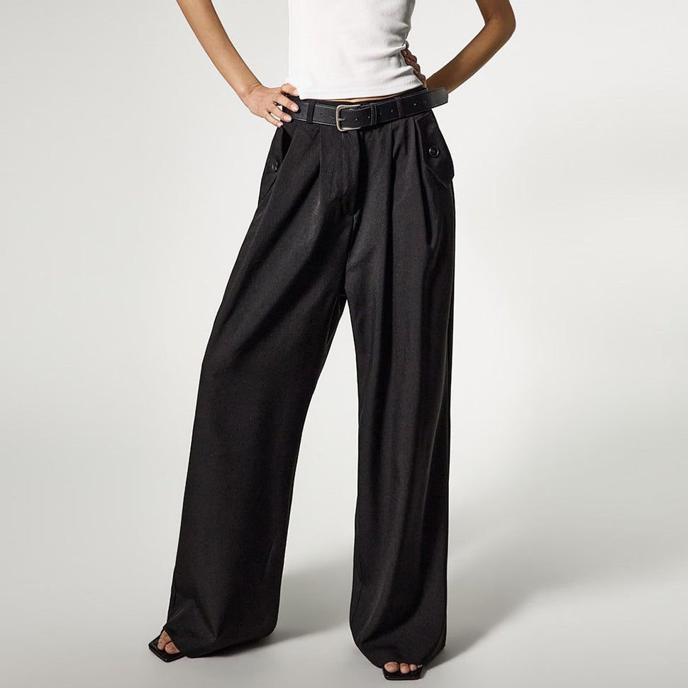 P3795 Pintuck Wide Pants