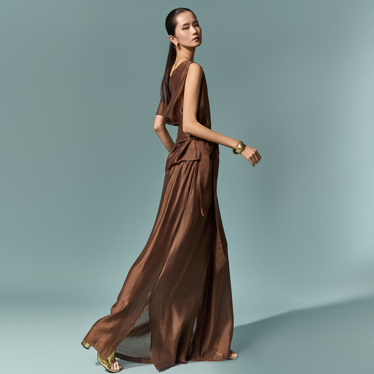 P3902 Satin Wide Pants