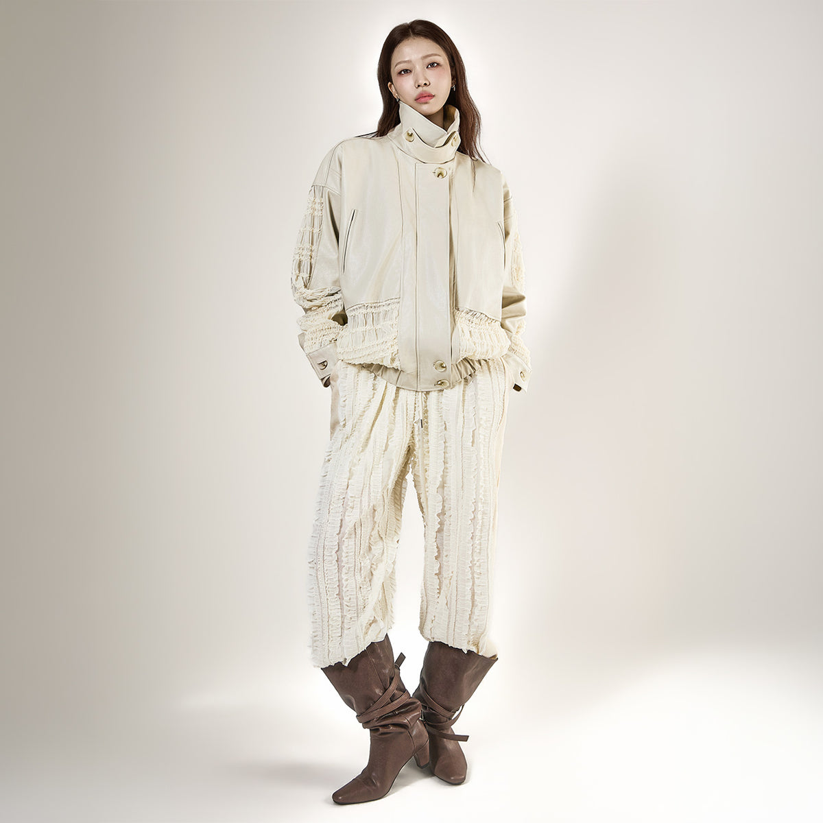 P3952 Wrinkle Wide Pants