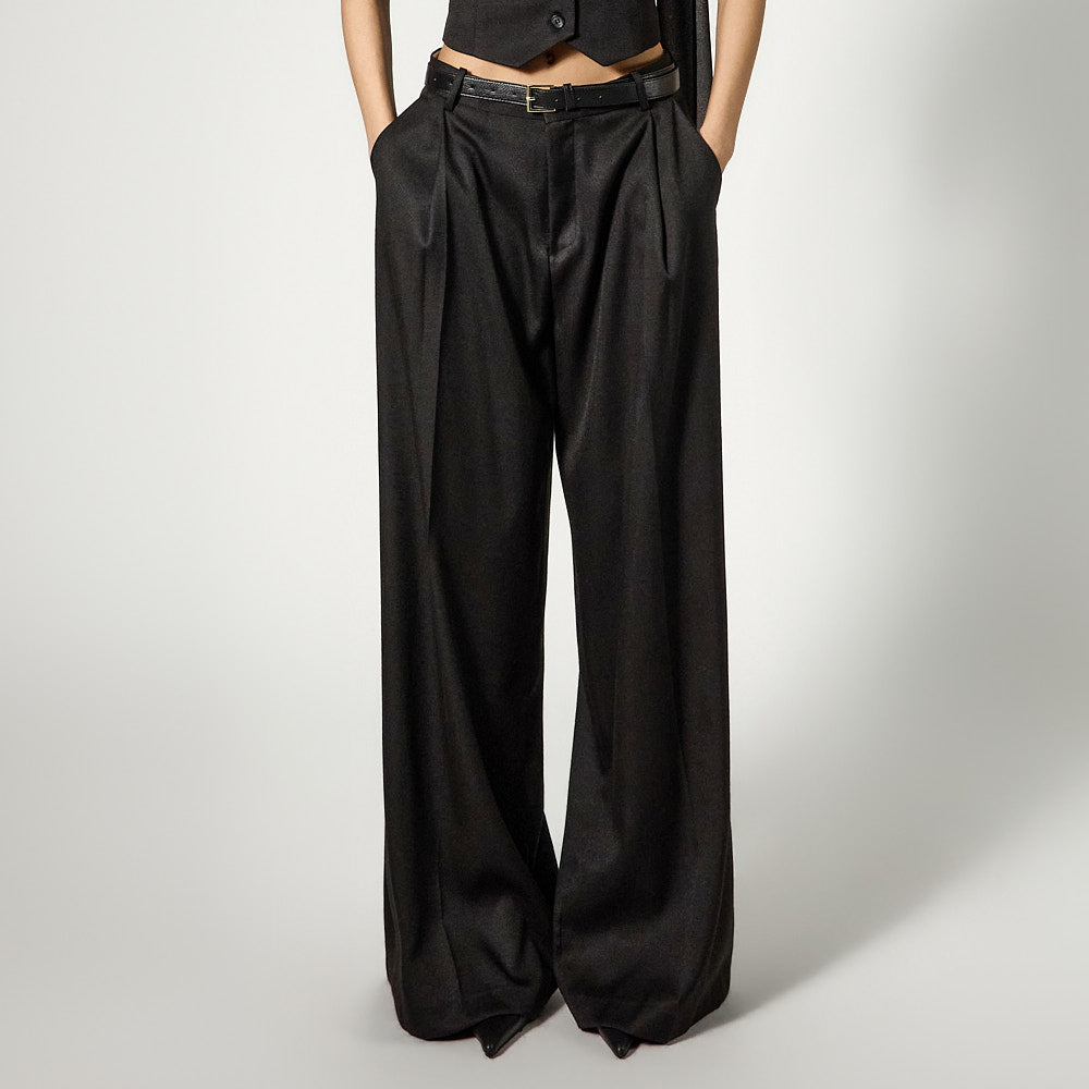 P9187 Pintuck Wide Slacks