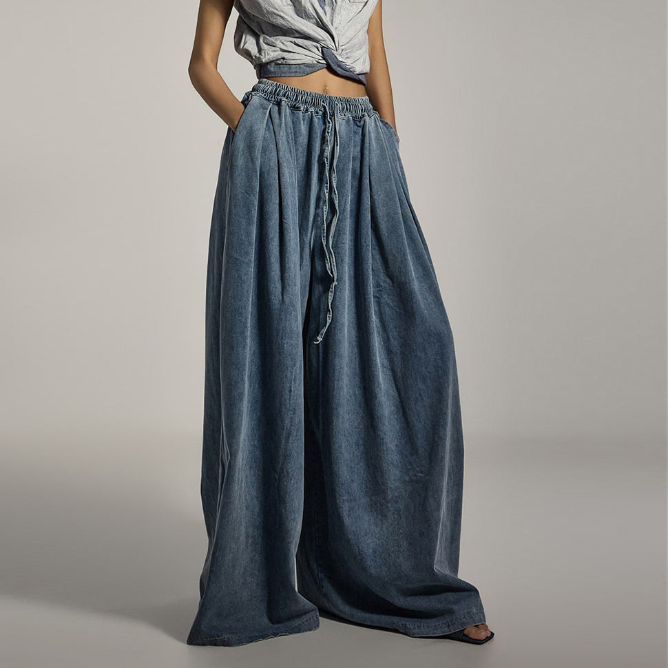 PJ576 ワイドフレアジーンズ