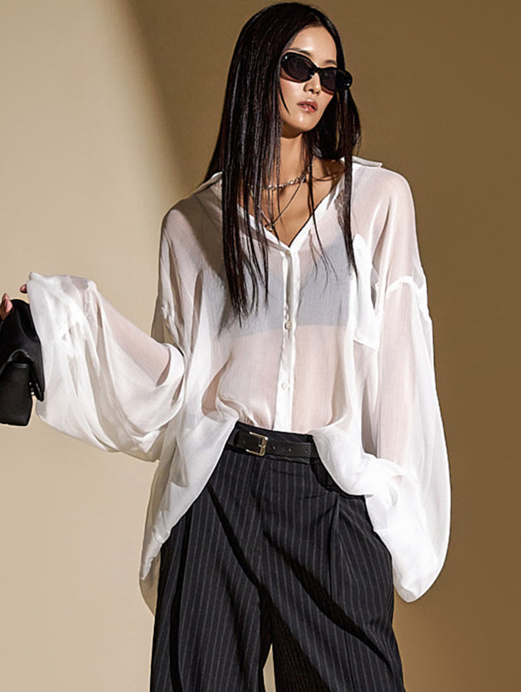 S658 Sheer Shirt