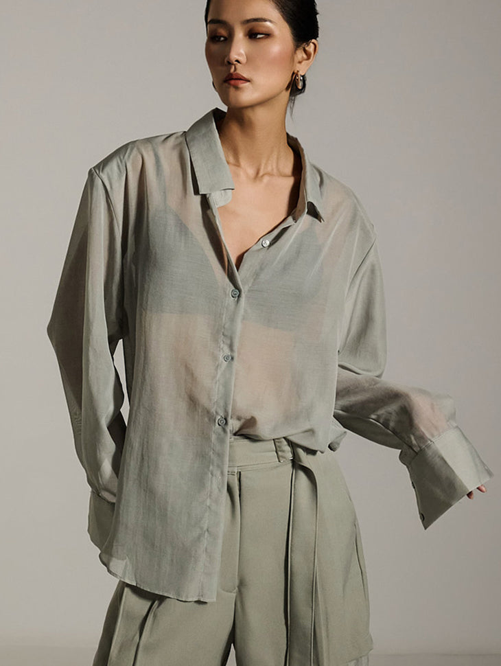 S722 Sheer Shirt