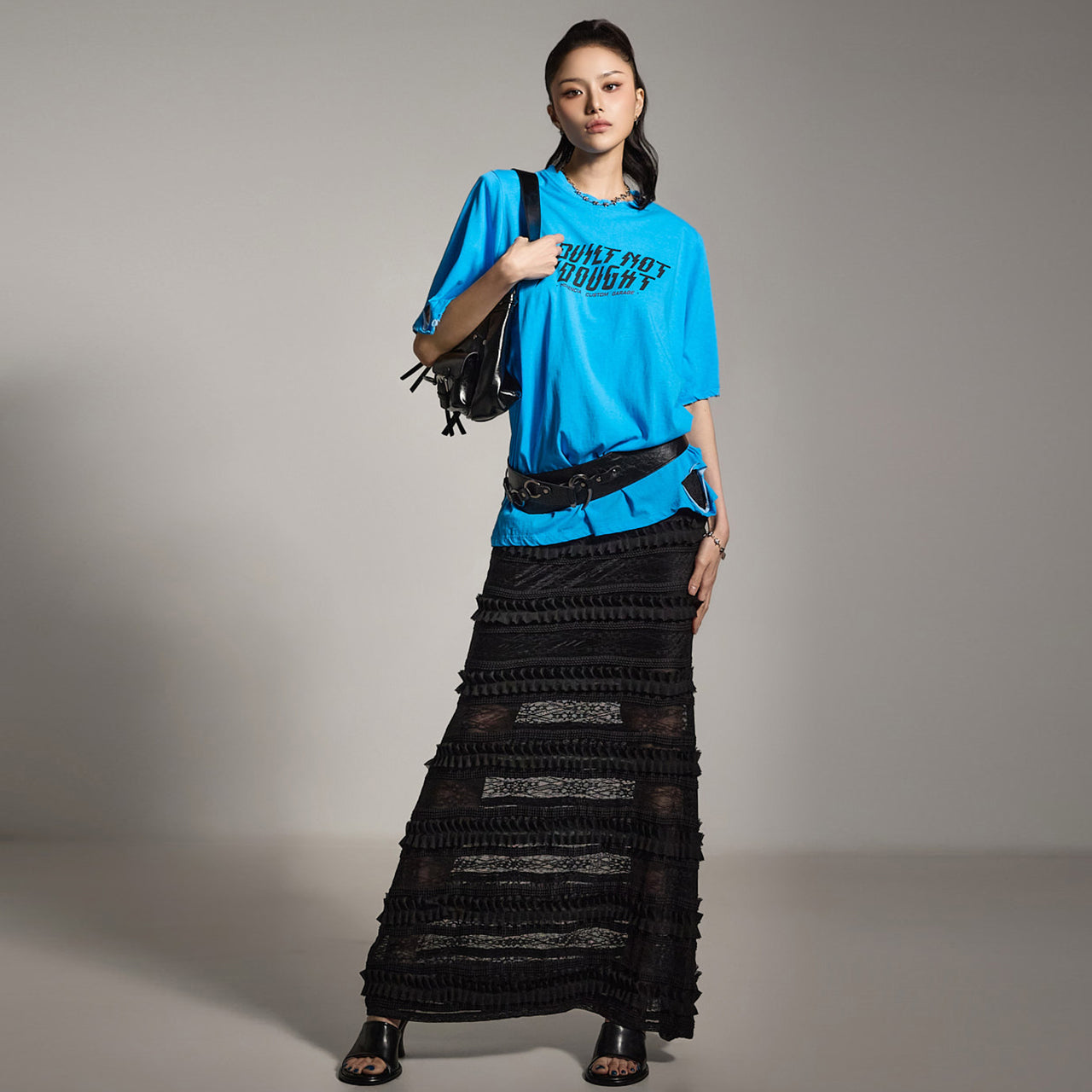 SK2922 Sheer Frill Skirt