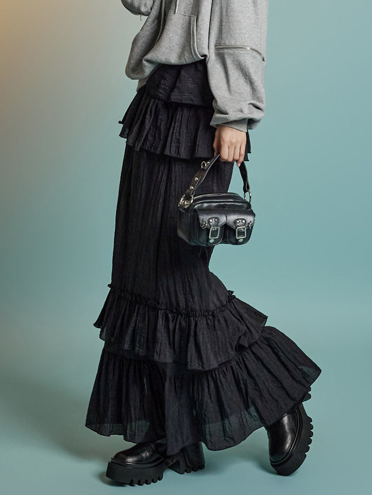 SK3019 Frill Tiered Skirt
