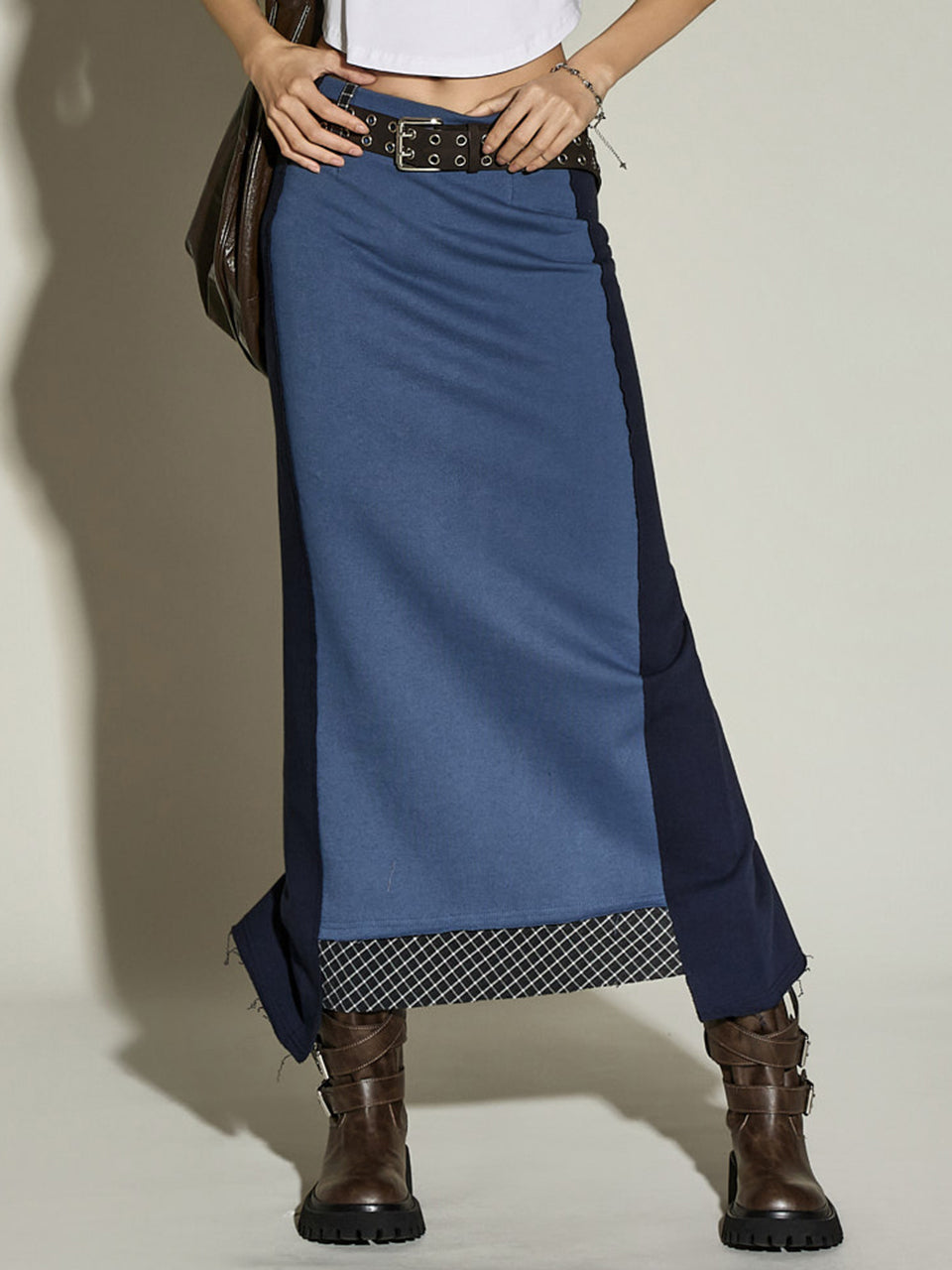 SK3070 Checked Skirt