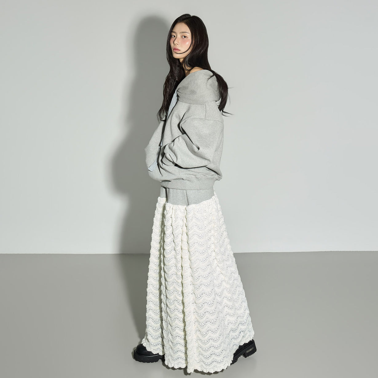 SK3152 Wave Fleece Skirt