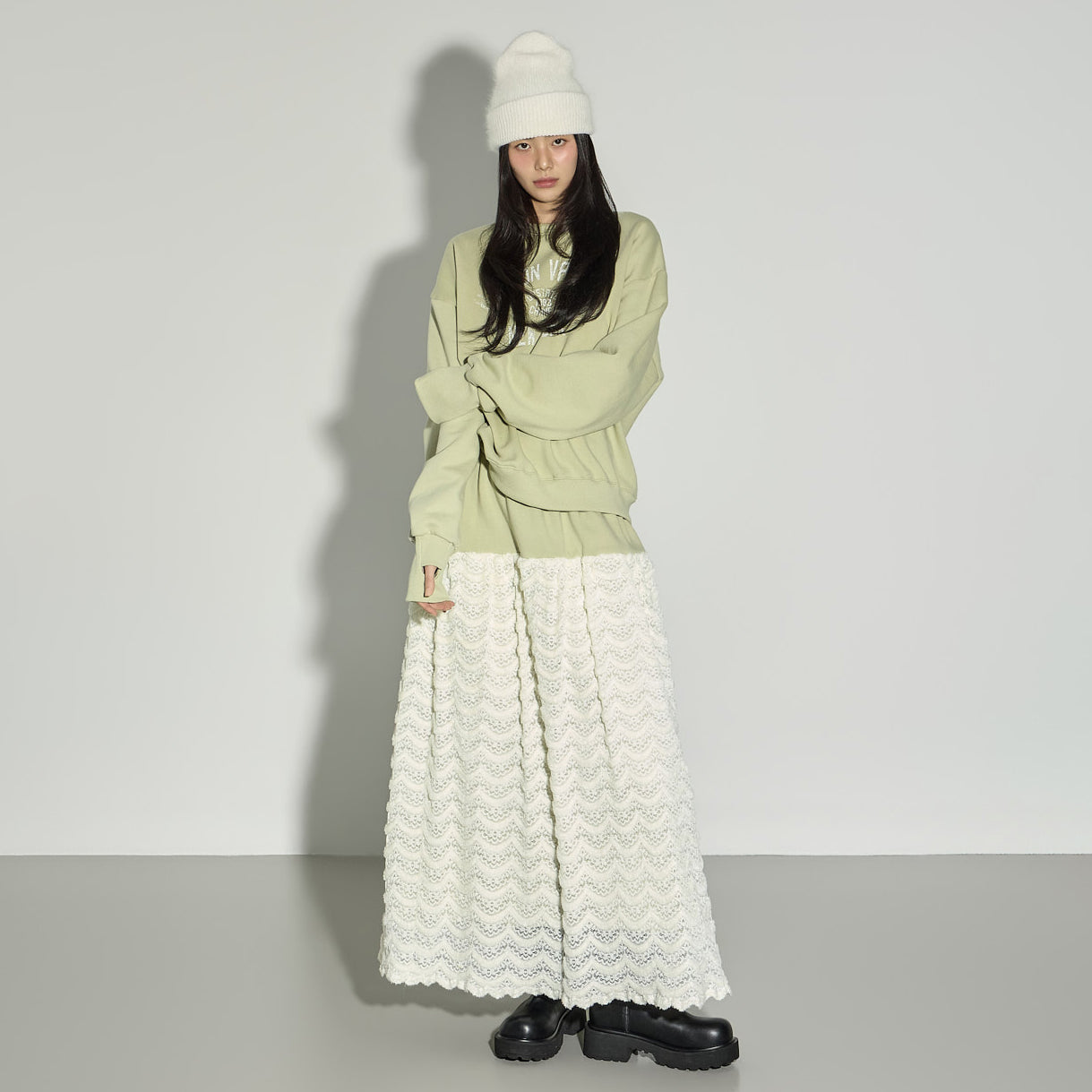 SK3152 Wave Fleece Skirt