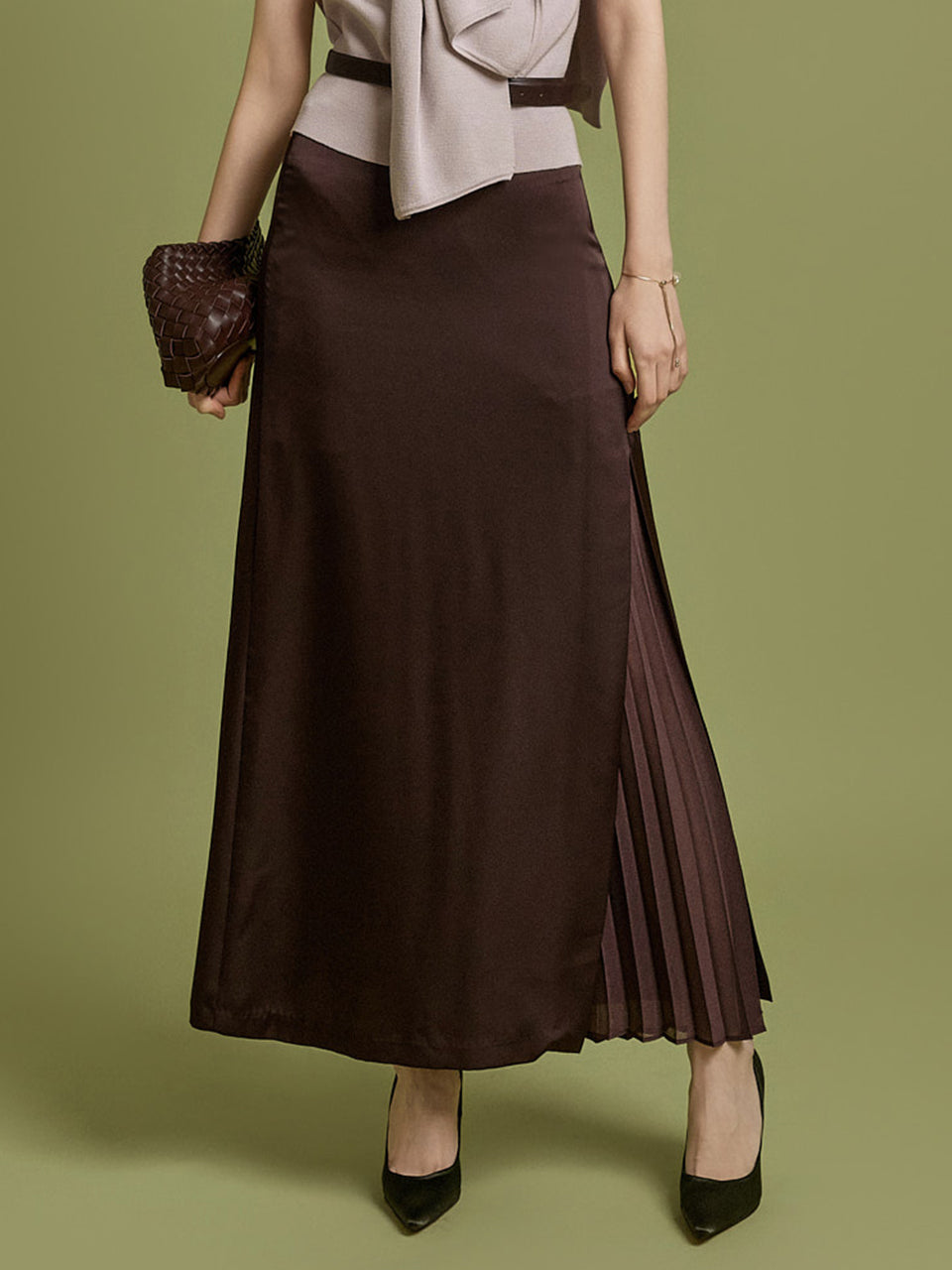 SK9274 Layered Pleats Skirt