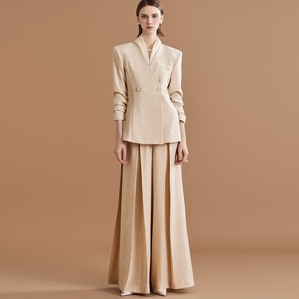 SU004 Pants Suit with Belt