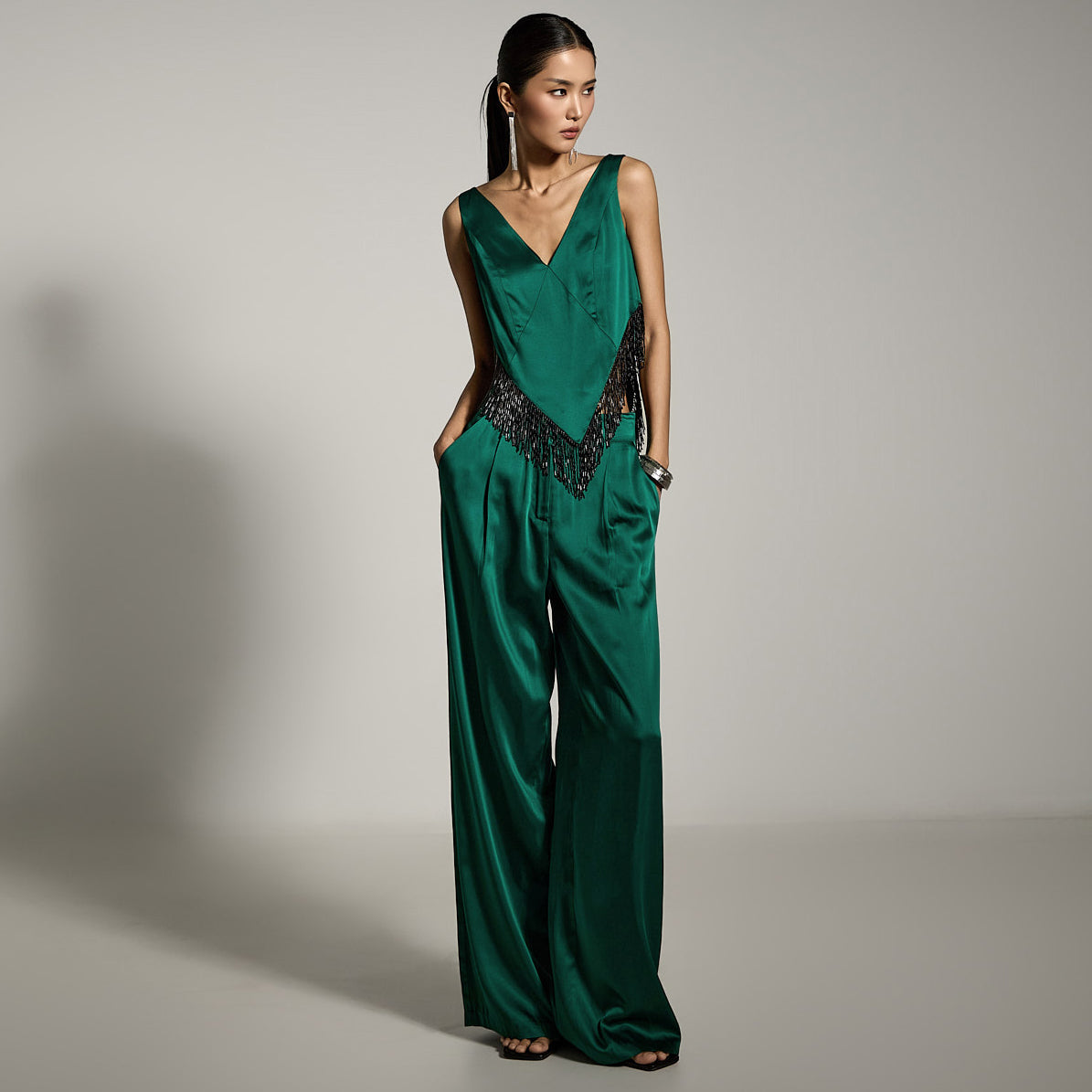 TP9155 ブラウス＆スラックスセット